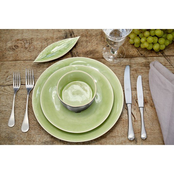 Svjetlozeleno-crna zdjela od kamenine na nogicama Costa Nova Riviera, ⌀ 14 cm-image-3