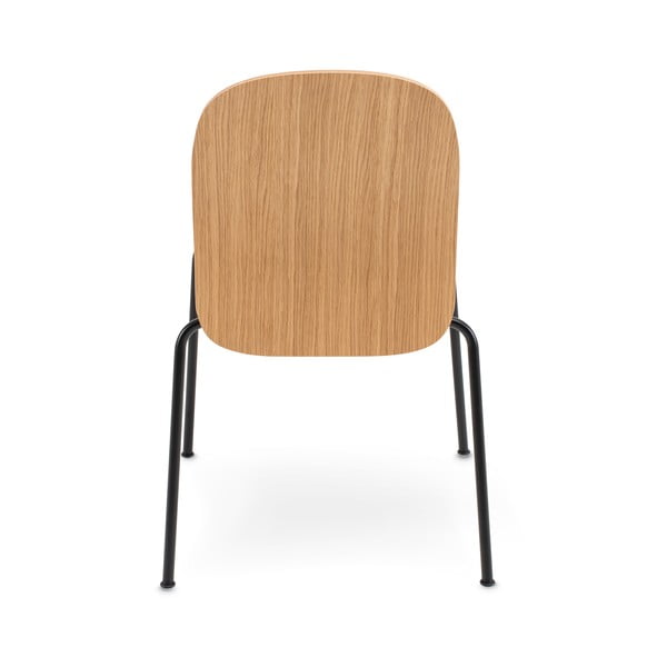 Sklopive blagovaonske stolice u setu 2 kom u dekoru hrasta u prirodnoj boji Book – Gazzda-image-4