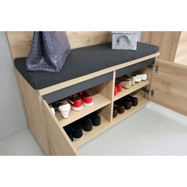 Stalak za cipele u dekoru bukve s klupom Lissabon - Germania-image-3