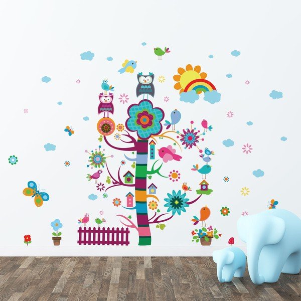 Set dječjih zidnih naljepnica Ambiance Magic Tree-image-1