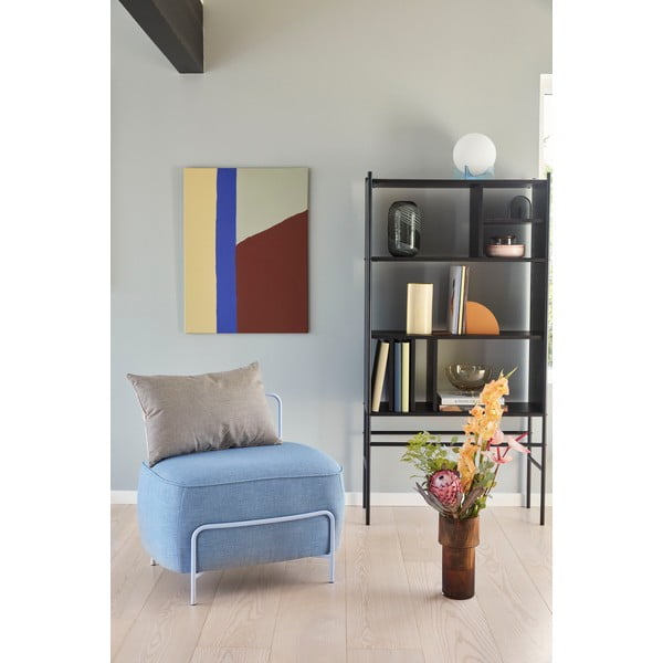 Crni ormar za knjige od jasenovog drveta Hübsch Divide , 79 x 160 cm-image-3