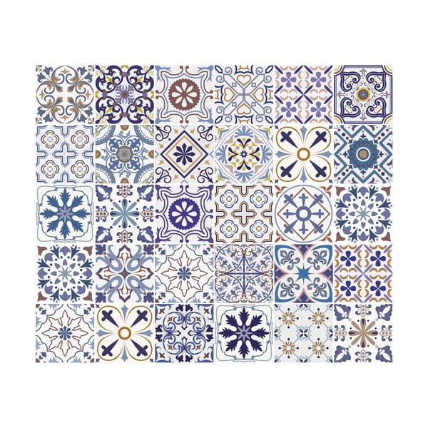 Set s 30 ukrasnih zidnih naljepnica Ambiance Riviera, 15 x 15 cm-image-2