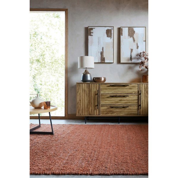 Ručno rađen tepih boje terakote 120x170 cm Finley – Flair Rugs-image-2