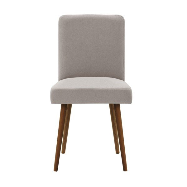 Sivo-smeđa stolica s tamno smeđim nogama od bukovog drveta Ted Lapidus Maison Fragrance-image-4