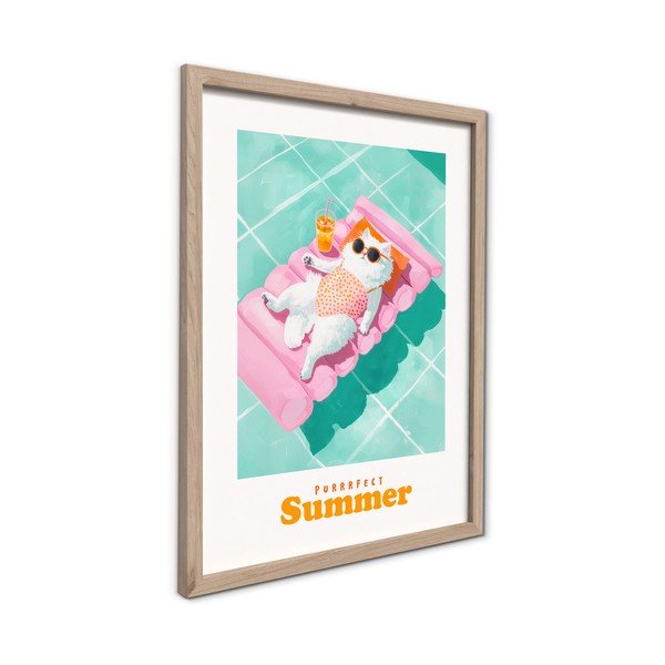 Tiskana slika s okvirom 30x40 cm Purrrfect – Styler-image-4