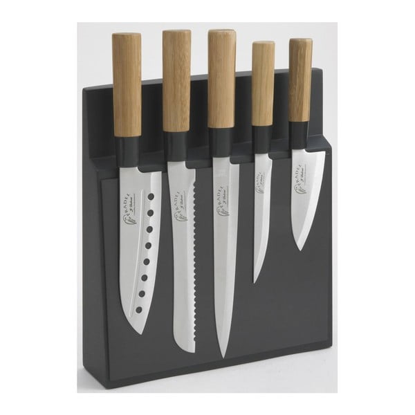 Set od 5 noževa s magnetskim blokom Jean Dubost Kyoto