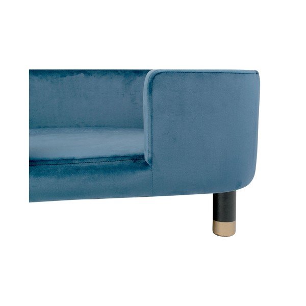 Krevet za ljubimce od plavog baršuna 50x74 cm Royal – Leitmotiv-image-4