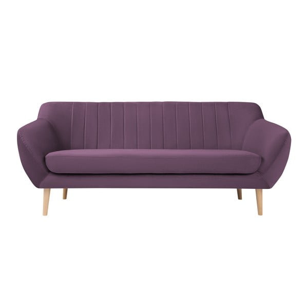 Sofa od ljubičastog baršuna Mazzini Sofas Sardaigne, 188 cm