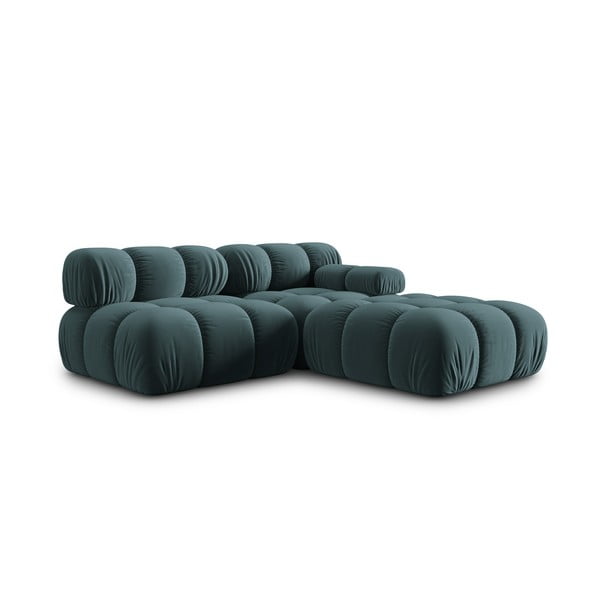 Petrolej zelena baršunasta sofa 282 cm Bellis – Micadoni Home-image-4