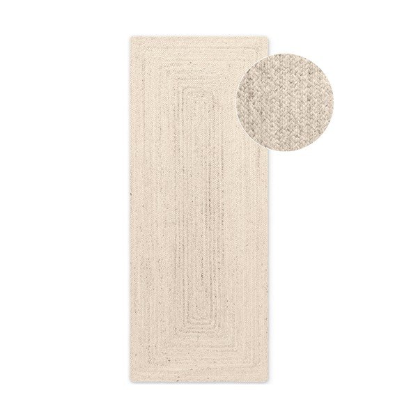 Krem obostrana/ručno rađena jutena staza 80x200 cm Juno – Hanse Home