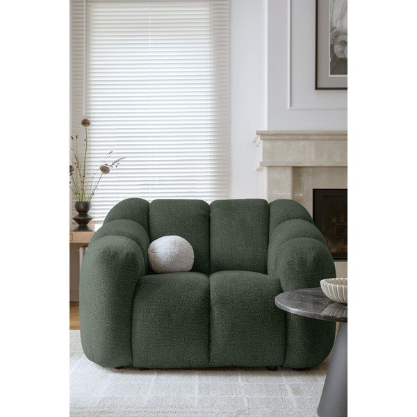 Tamno zelena fotelja Shell – Miuform-image-1