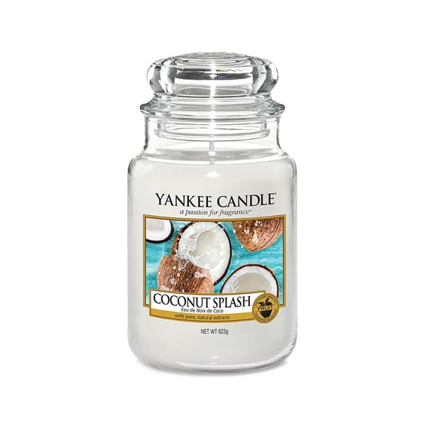 Mirisna svijeća Yankee Candle Coconut Splash, vrijeme gorenja 110 h