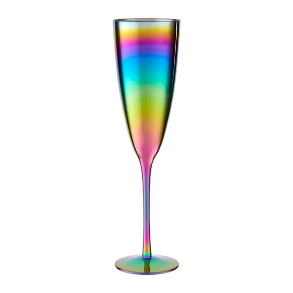 Set od 2 čaše za šampanjac s efektom boje duge Premier Housewares Rainbow, 290 ml