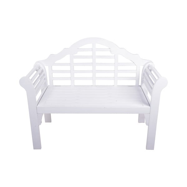 Bijela vrtna klupa od masivnog drveta Pattaya – Garden Pleasure-image-1