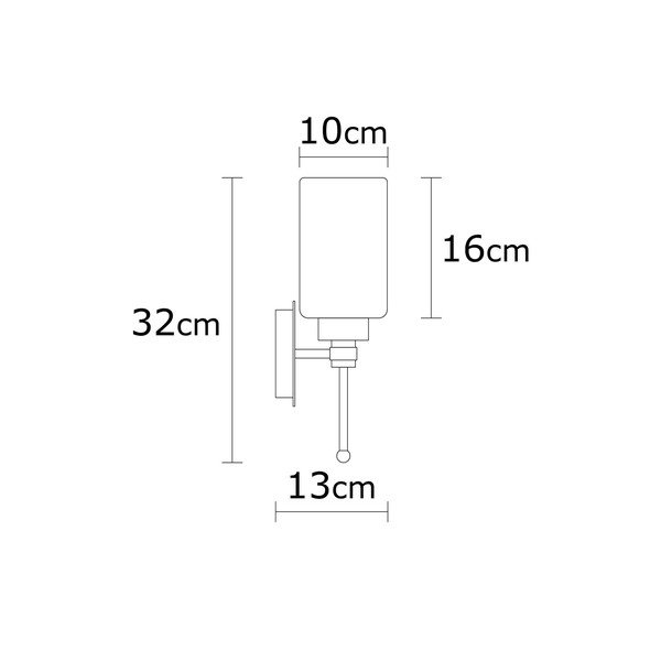 Bijela/u srebrnoj boji zidna lampa Balcova – Opviq lights-image-4