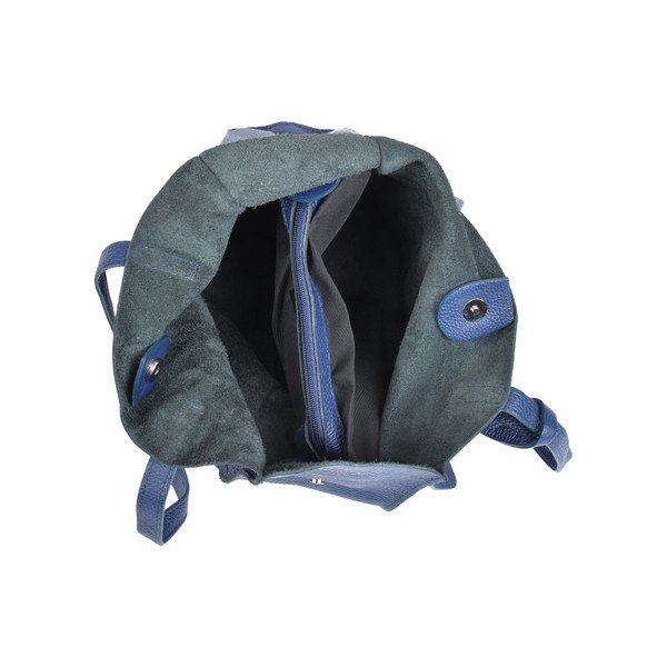 Plava kožna torba Isabella Rhea Tote-image-1