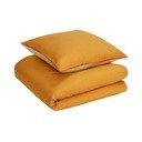 Narančasto-zelena pamučna posteljina Hübsch Line, 140 x 220 cm