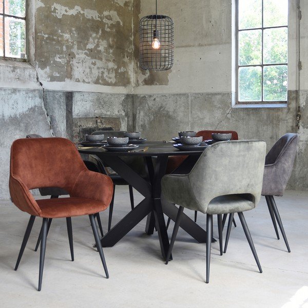 Antracitno sive blagovaonske stolice u setu 2 kom Fer – LABEL51-image-1