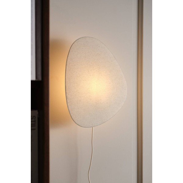 Krem lanena zidna lampa s utikačem Elva – Jotex-image-1