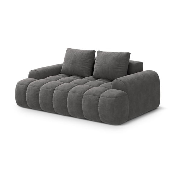Siva baršunasti sofa 175 cm Linz – Cosmopolitan Design-image-2