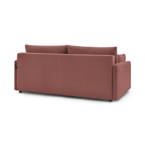 Ružičasta sklopiva sofa od samta 211 cm Marcel – Bobochic Paris-image-4