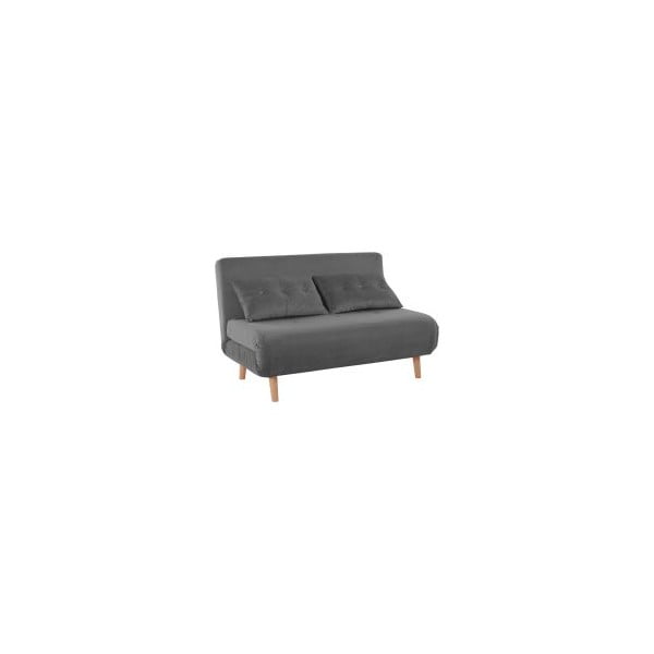 Siva baršunasta sofa 125 cm Magalli - Støraa