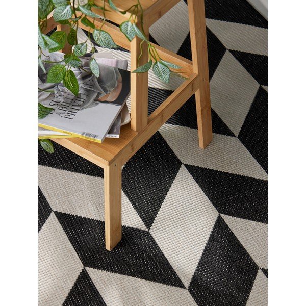 Crni/krem unutarnji i vanjski tepih 120x170 cm Haringey Terrick – Ted Baker-image-1