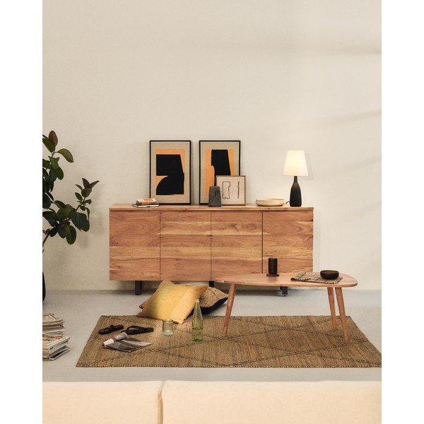 Komoda od masivnog bagrema u prirodnoj boji 200x88x40 cm Uxue – Kave Home-image-1