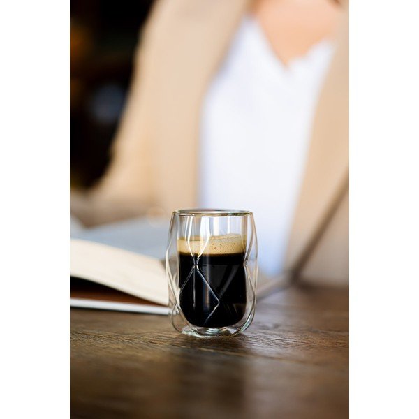 Šalice u setu 2 kom za espresso/s dvostrukom stijenkom 100 ml Geo – Vialli Design-image-3