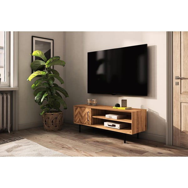 TV stol od hrastovine 144x50 cm Abies - The Beds-image-1