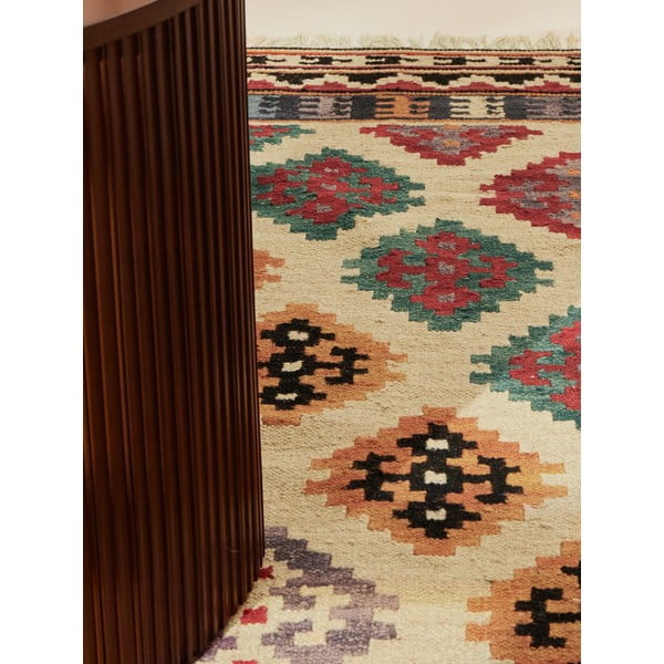 Crveni obostrani/ručno rađen vunen tepih 200x290 cm Kamal Kian – Nouristan-image-3