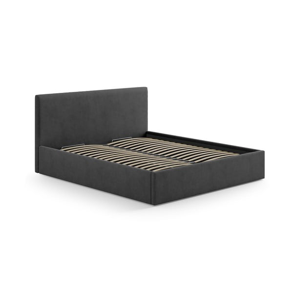 Antracitno sivo podstavljeno uzglavlje 170,5x100 cm Remo – Micadoni -image-3