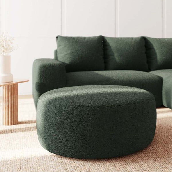 Zeleni tabure od bouclé tkanine Monce – Rodier-image-2