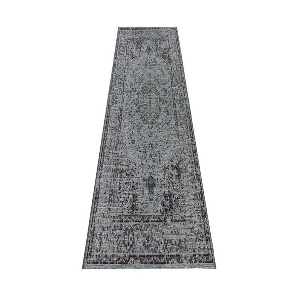 Plavi tepih staza pogodan za vanjski prostor Elle Decor Curious Cenon, 77 x 200 cm-image-1