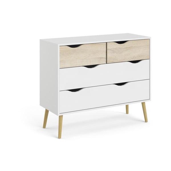 Bijela komoda Tvilum Oslo, 99 x 82 cm-image-3