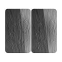 Set od 2 staklena poklopca za štednjak Wenkoo Slates, 52 x 30 cm