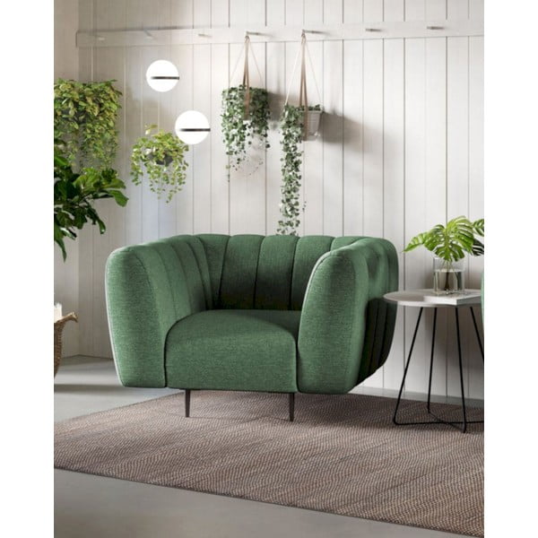 Tamno zelena fotelja Shel – Ghado-image-1