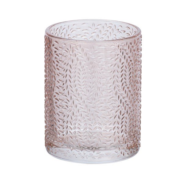 Svjetloružičasta staklena čaša za četkice za zube Wenko Vetro-image-2