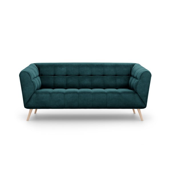Tamno tirkizno plava sofa od baršuna Interieurs 86 Étoile, 170 cm