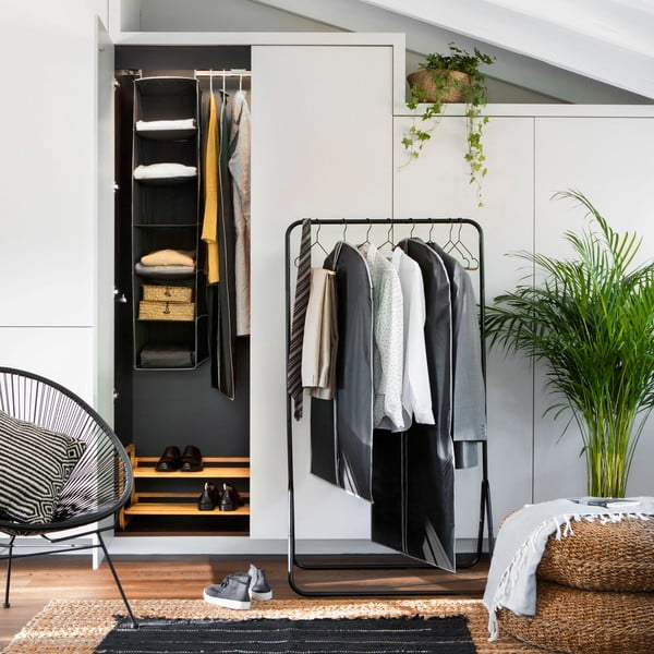 Crna zaštitna viseća navlaka za haljinu Compactor Dress Bag-image-2