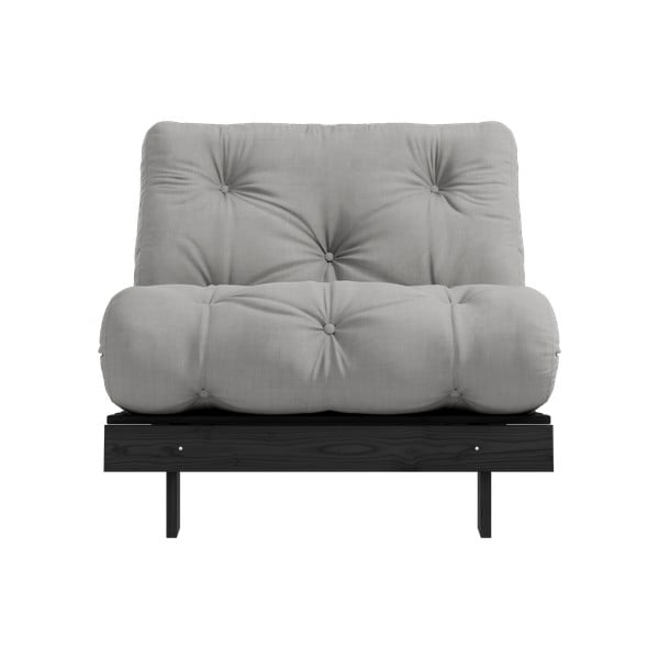 Siva fotelja Roots Black Night – Karup Design-image-3