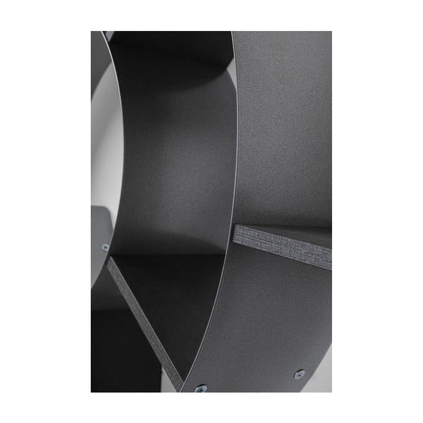 Crna zid knjižnica Kare dizajn puž-image-2