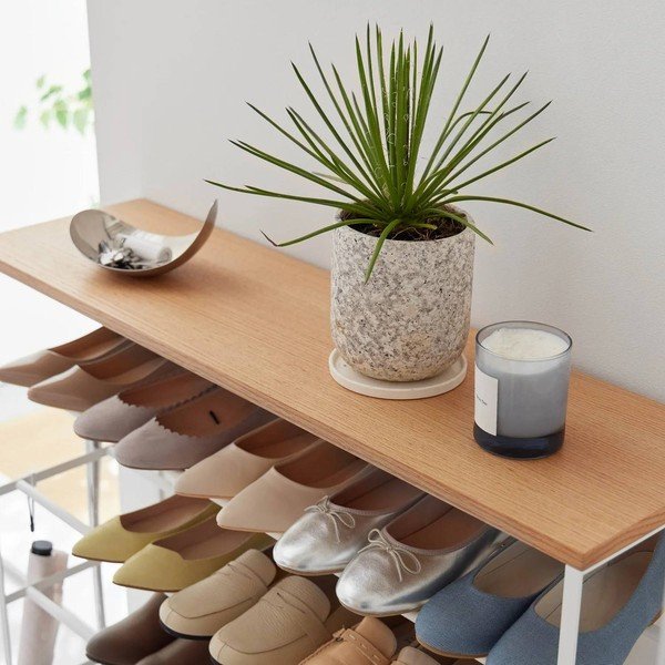 Bijeli metalni stalak za cipele 90,5x87x26 cm Tower – YAMAZAKI-image-2