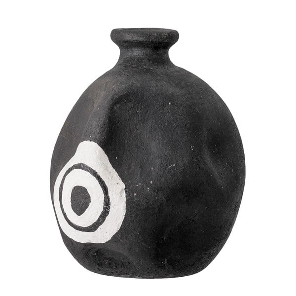Crna ukrasna vaza od terakote Bloomingville Mika, visina 14 cm-image-3