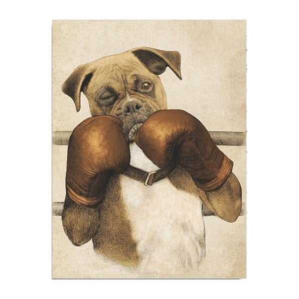 Zidna slika na platnu Boxer, 30 x 40 cm