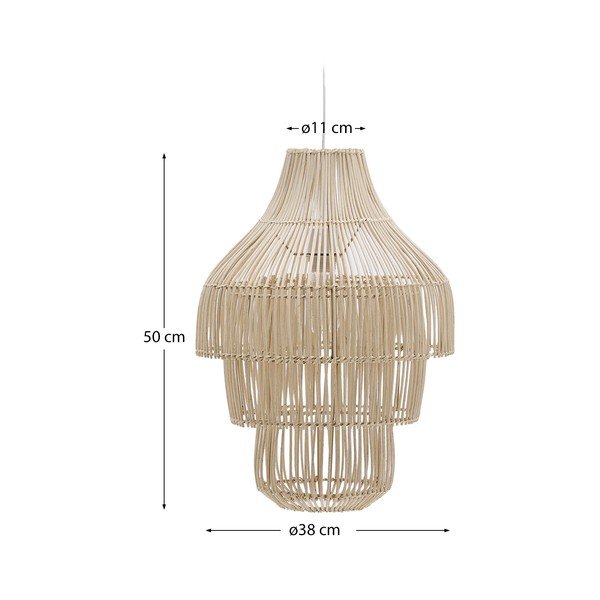 Sjenilo od ratana u prirodnoj boji ø 38 cm Janoa – Kave Home-image-4