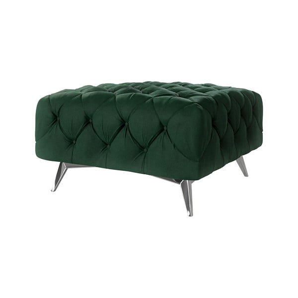 Tamno zeleni baršunast tabure Chelsea – Ropez-image-1
