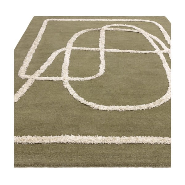 Zeleni ručno rađen vuneni tepih 160x230 cm Matrix – Asiatic Carpets-image-2