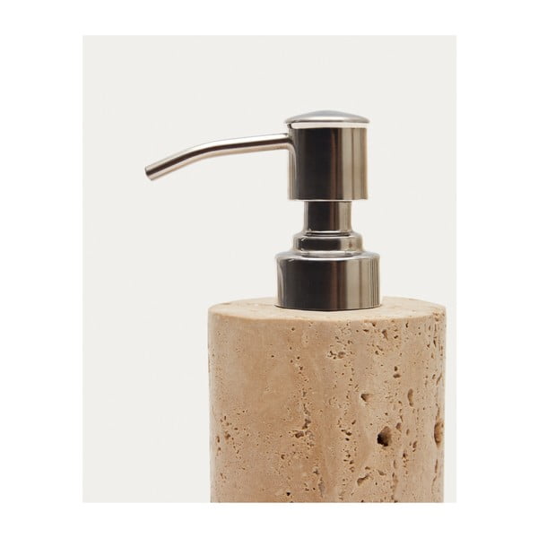 Bež kameni dozator sapuna Macre – Kave Home-image-4