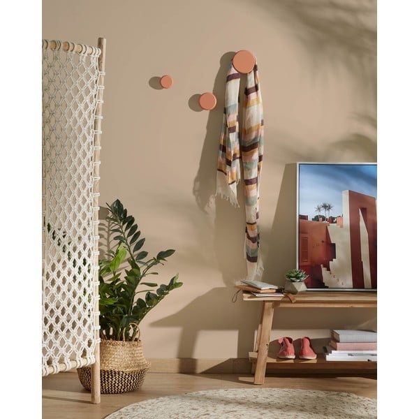 Set od 3 narančaste zidne vješalice Kave Home Nadua-image-3